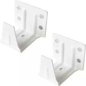 1인치 25x25mm 크기의 미니 윈도우 베네치아 블라인드 헤드레일을 위한 2pcs 센터 서포트 브래킷 화이트