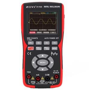 ZOYI ZT702S 디지털 오실로스코프 멀티미터 트랜지스터 테스터 50Mhz 대역폭 280MS 샘플링 속도