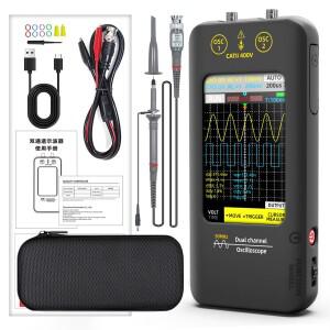 BSIDE O2 2 in 1 디지털 오실로스코프 신호 발생기 듀얼 채널 대역폭 50Mhz 샘플링 속도 250MSa/s 3.98인