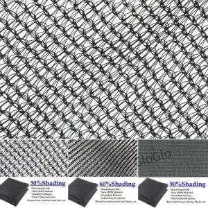 새로운 3090 차광 검정색 원형 실크 HDPE 메쉬 원단 농업용 모노 햇빛 가리개 그물 정원 식물 덮개 그물망