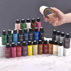 가죽 가장자리 페인트 마감 컬러 코트 드레싱 DIY 공예 신발 안료 30ml
