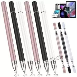 18Pcs 태블릿 전화 터치 스크린 스크 실리콘 2in1 이중 목적 스타일러스 페인팅오 리터칭 휴대 펜