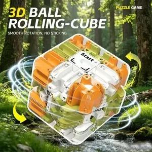 3D 롤링 볼 미로 매직 큐브 부모-자녀 교육용 장난감 스트레스 해소 크리스마스 새해 생일 DIY 선물