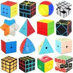 매직 큐브 2x2 кубик рубика 3x3 4x4 Zauberw rfel Speedcube 두뇌 티저 장난감 IQ 도전 게임
