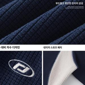 띠엔다 남성 도로 | 질감 있는 스포츠 카디건 후드 스웨트셔츠 가을 까마귀 ADOR
