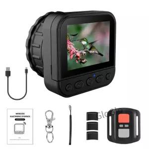 새로운 64MP 4K HD 24G WIFI 전자 접안 디지털 카메라 천문 망원경 쌍안경 경용 플립 스크린 포함