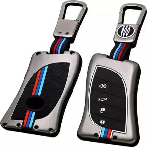 렉서스 키포브 커버 ES NX RX UX GX TX LC LS 케이스 금속 쉘 및 소프트 실리콘 보호와 호환되는 Sucxyor