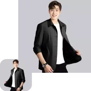 하프코트 남성 자켓 블레이저 봄 가을 정장 캐주얼 아우터 점퍼