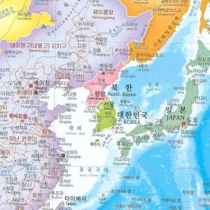 세계지도액자 국기 코팅 세계지도 월드맵꾸미기 어린이 월드맵포스터 -