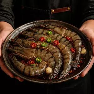 프리미엄 수제 밥도둑 블랙타이거 왕새우 간장 새우장(중) 6미 800g 1개