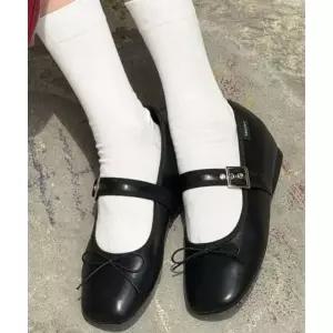 DIFFERSHOE 벨린 스퀘어 리본 메리제인 5CM 레더 4109625