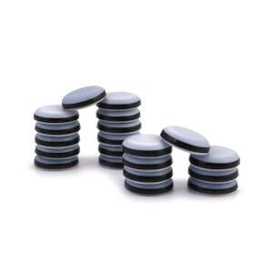 3/4인치 접착식 가구 슬라이더 - 및 주방 가전제품 슬라이더에 퍼니기어 의자가 PTFE 무버 슬라이드를 쉽고 안전하게 미끄러뜨립니다 카펫 하드우드 바닥용 최고의 (20팩)