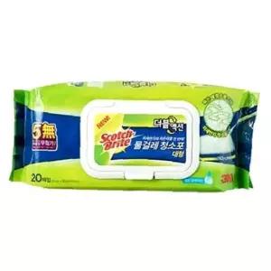 청소물티슈 3m물걸레청소포더블액션20매 물걸래 밀대리필 손걸레 (대형)