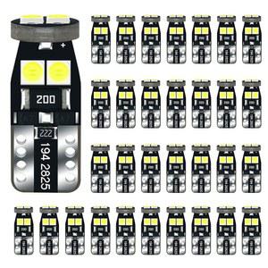 자동차 실내 돔 지도 조명용 DOOFUN T10 194 168 2825 W5W 화이트 LED 전구 | 배니티 미러 선바이저 도어 제공 트렁크 번호판 라이트 웨지 베이스 교체 12V 6000K 램프 30팩