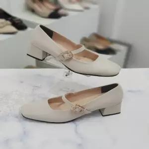 큐빅 밴딩 메리제인 펌프스 슈즈 5cm HS38619ct (30877279)