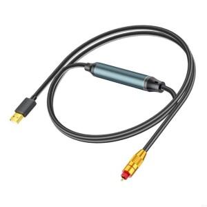 USB-광 SPDIF 변환기 HDTV 게임 콘솔 용 사운드 광 케이블을 향상시키는 아날로그-디지털 어댑터