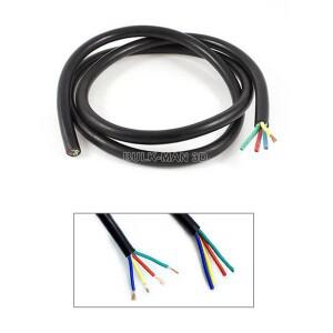 스핀들 모터 연결용 4 코어 차폐 케이블, VFD 인버터 CNC 조각기, 16AWG, 1000mm, 길이