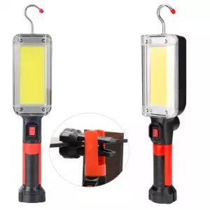 집게추가된 COB LED 충전식 랜턴 후레쉬 작업등 CT206 휴대용 캠핑
