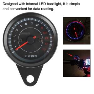 자동 게이지 Motobike 액세서리 기계 오토바이 속도계 LED 라이트 모토 부품 범용 타코미터 수정 주행 거