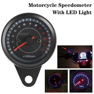 기계 수정 된 주행 거리계 자동 게이지 Motobike 액세서리 오토바이 속도계 타코미터 모토 부품 LED 라이