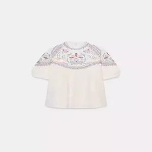 6532 ZARA 여자 자수블라우스 라운드넥셔츠5770024