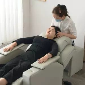 각도조절 1인용 쇼파 소파 수동 리클라이너 175도 네일샵