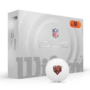 윌슨 2025 듀오 소프트 NFL 골프공 - 12볼 화이트 애틀랜타 팰컨스
