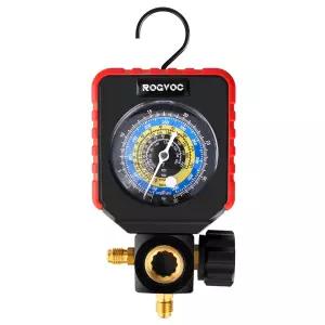 단일 매니폴드 게이지 HVAC 냉매 AC 압력 R22/R32/R410A/R134A 충전 미터 밸브