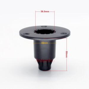 1PC DJ 스피커 장착 플랜지 M20 스레드 알루미늄 삼각대 폴 마운트 서브 우퍼 홈 시어터 전문 오디오