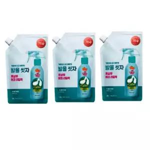온더바디 코튼풋 발을씻자 풋샴푸 리필 500ml 자몽 3개