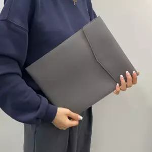세로형 가죽 서류 파우치 파일 가방 블랙 집 케이스 문서철