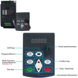 NFLIXIN 브레이크 RS-485 VFD 220 9600 가변 주파수 드라이브 속도 레귤레이터 변환기 모터 인버터