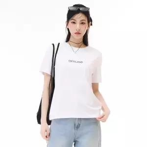체이스컬트 3color W 레터링 코튼 모달 혼방 반팔티 1390302