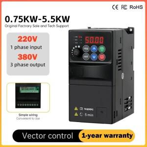 업소용 산업용 마이크로 인버터 벡터 제어 주파수 변환기 1 상 입력-3 출력 0.75kw-5.5kw 220V-380V