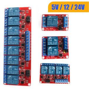 1PCS 5V 12V 24V 1/2/4/8 채널 릴레이 모듈 보드 광 커플러 절연 포함 Arduino ForDIY 자동화 프로젝트와