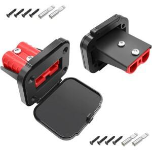 2pcs 50A 배터리 충전 커넥터 키트 600V 퀵 플러그 자동차 전원 지게차 와이어 케이블