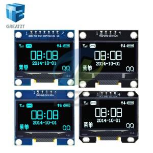 OLED LCD 디스플레이 모듈 SPI IIC I2C 통신 화이트 블루 컬러 128x64 1.3인치