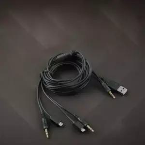 USB 전원 스테레오 Y 케이블 2M AUX 단자 오디오 잭 스피커