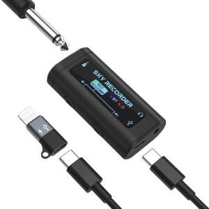 SKY RECORDER 휴대용 사운드 카드(USB 변환 인터페이스 포함)/플매트 카펫 러그 앤 플레이/BT/Type-C 전원