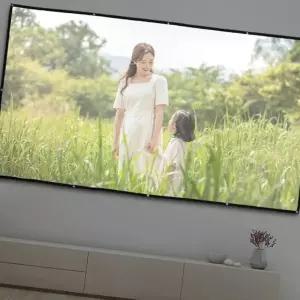 330x187cm 빔프로젝터 브랜드 프로젝터 이동형 스크린 영화 홈시어터