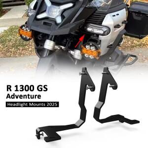 BMW 호환 R1300 GS 어드벤처 2025 헤드라이트 브래킷 R ADV 신형 보조 스포트라이트 안개등 LED 지지대