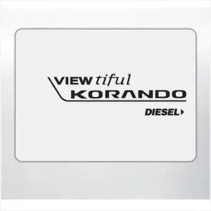 오너클랜 D24 뷰티풀코란도호환 주유구 데칼스티커 189 활용도높은 편리한 튜닝스티커 꾸미기