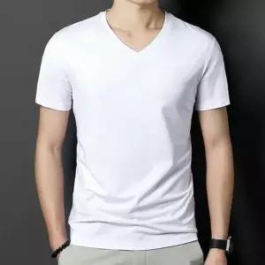 [하프클럽/알티피아]쾌적 냉감 쿨링 아이스 라운드넥 브이넥 반팔티셔츠 무지 남성 여름 캐주얼 쿨티