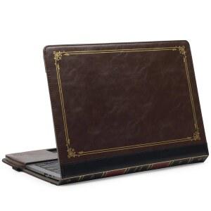 TYTX 맥북호환 프로 케이스 13인치 PU 가죽 모델 M2 2024 2023 20222016 A2338 M1 A2251 A2289 A2159 A1989 A1708 A1706 펜 홀더가 있는 노트북 커버 브라운