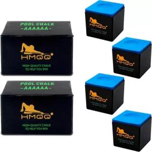 HMQQ 나노 기술 풀 큐 초크 - 토너먼트용 전문 당구 고성능 저변형 내구성 미스큐 감소 2/6/12 팩 각 큐브