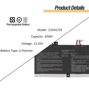 ASUS VivoBook Flip 14 TP412U 노트북 배터리 교체, C31N1733