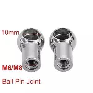 2Pcs 유니버설 M6 M8 스트럿로드 엔드 피팅 볼 핀 커넥터 자동차 부츠 프론트 보닛 트렁크 홈용 조인트