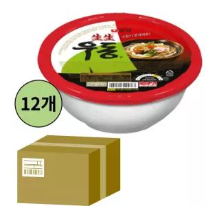 농심 간단한 생생우동용기(276gx12) 탕비실 사무실 등산 여행 간식 야식 캠핑 차박 1set