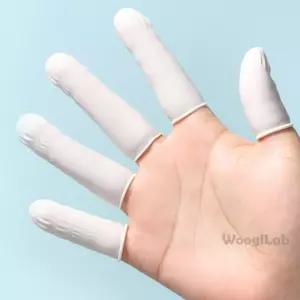 라텍스 손가락장갑 100p 지문방지 사무용손가락골무