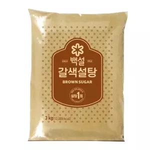백설갈색설탕 갈색설탕3kg 단맛의기본 깔끔한 풍미있는
